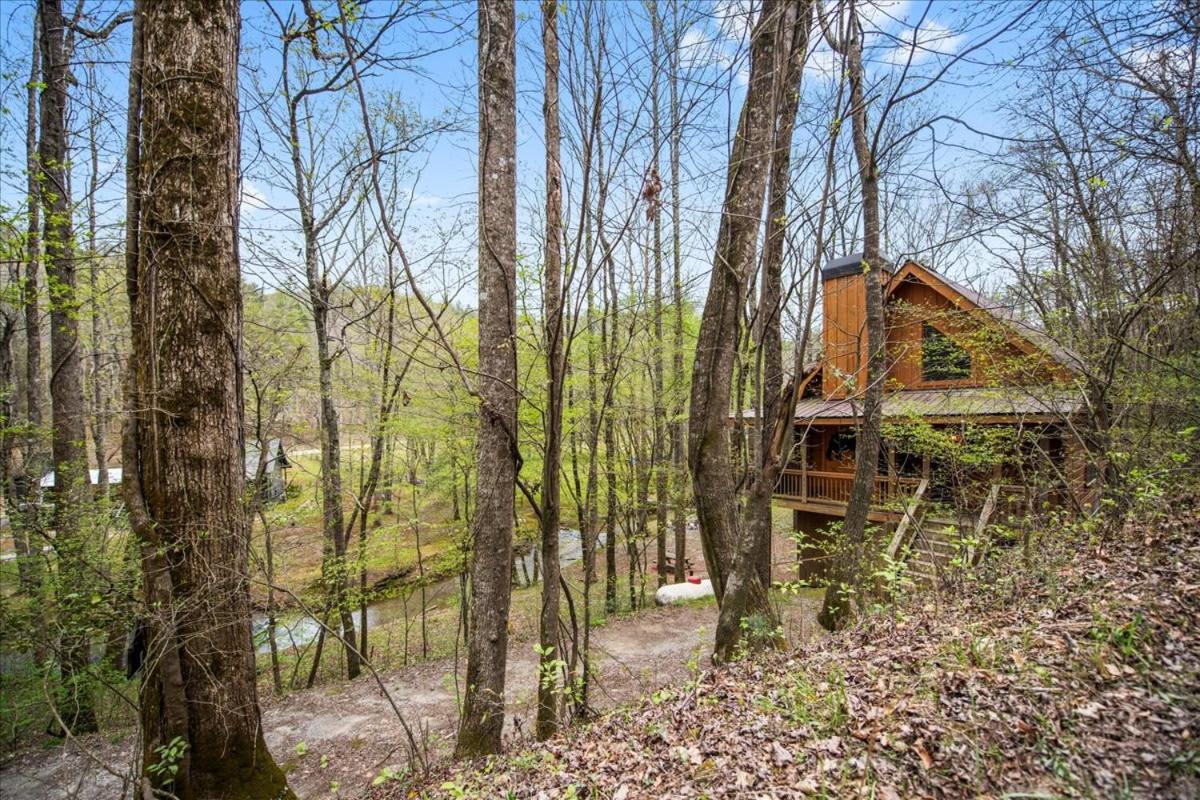 Villa Cozy Cabin Beside Briar Creek, Fire Pit, Wifi Ellijay Exterior foto